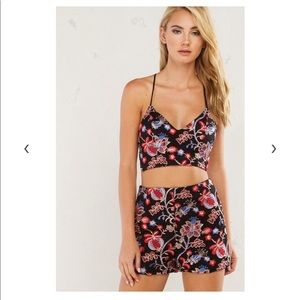 Floral Cropped Two-Piece